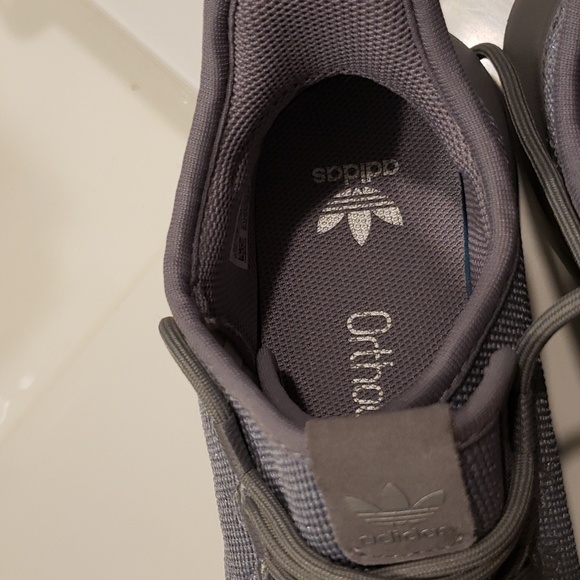 Adidas Tubular Sparkly Grey Shoes Kids Size 5.5 - Picture 6 of 7